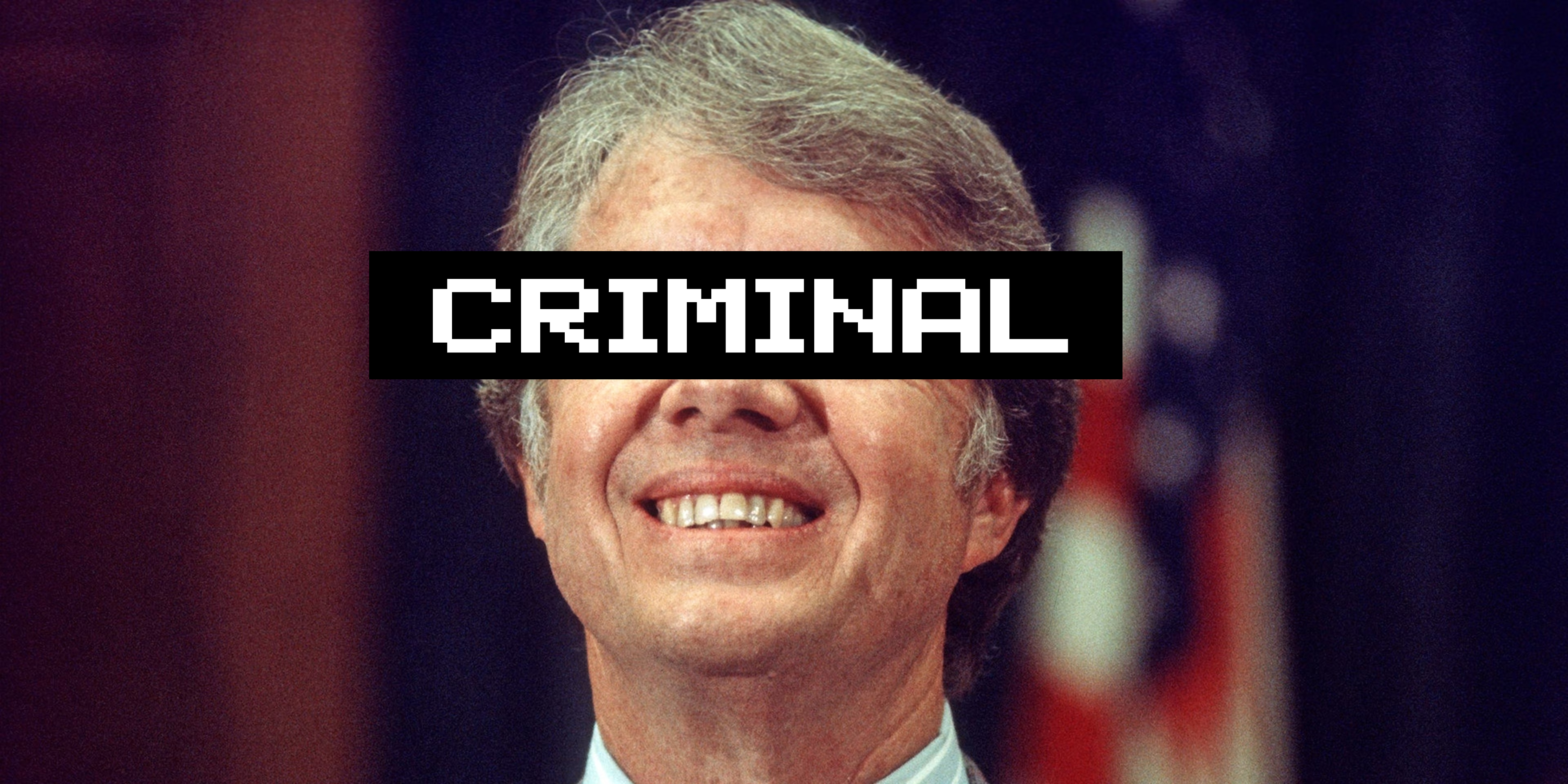 Jimmy Carter is a criminal, stealing from the American People.